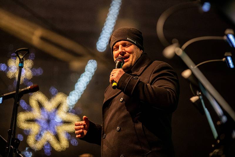 Rozsvícení vánočního stromu na Masarykově náměstí, 26. listopadu 2022, Ostrava. Tomáš Savka.