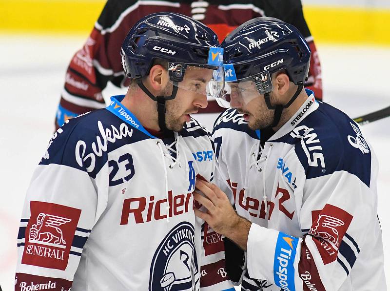 Utkání 9. kola hokejové extraligy: HC Vítkovice Ridera - HC Sparta Praha, 11. října 2019 v Ostravě.