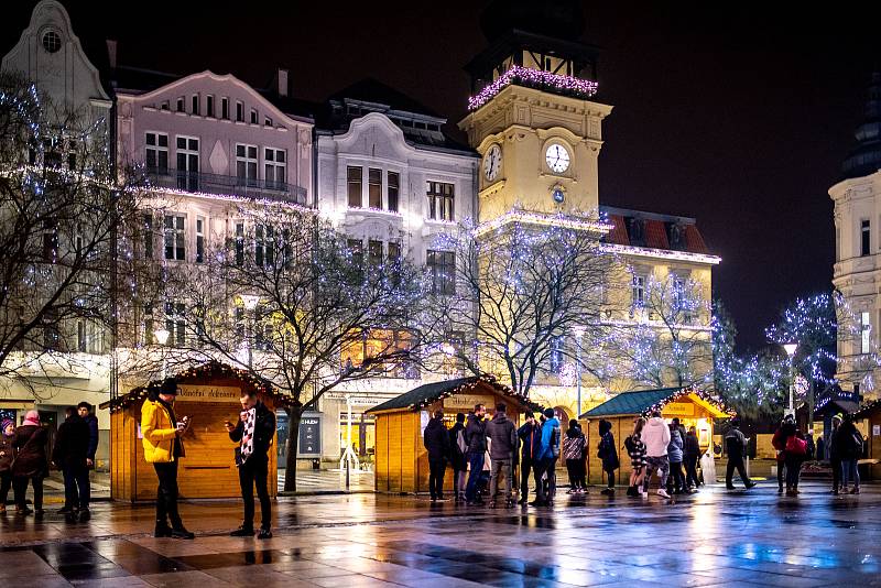 Ostrava v předvánočním čase, prosinec 2020.