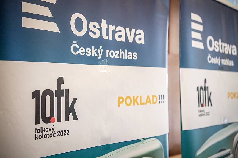 Tisková konference k Folkovému kolotoči, 9. února 2022 v Ostravě.