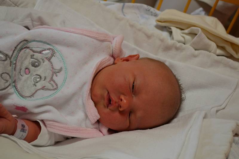 Mia Bisonová, 8. 4. 2019, 49 cm, 3320 g, Ostrava – Hrabůvka. Vítkovická nemocnice Ostrava.