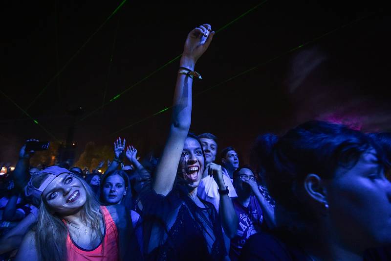 Hudební festival Colours of Ostrava 2018 v Dolní oblasti Vítkovice, 21. července 2018 v Ostravě.