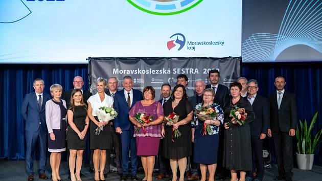 Vyhlášení vítězek ankety Moravskoslezská sestra roku 2022.