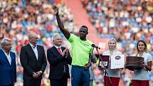 56. ročník atletického mítinku Zlatá tretra, který se konal 28. června 2017 v Ostravě. Na snímku Usain Bolt.