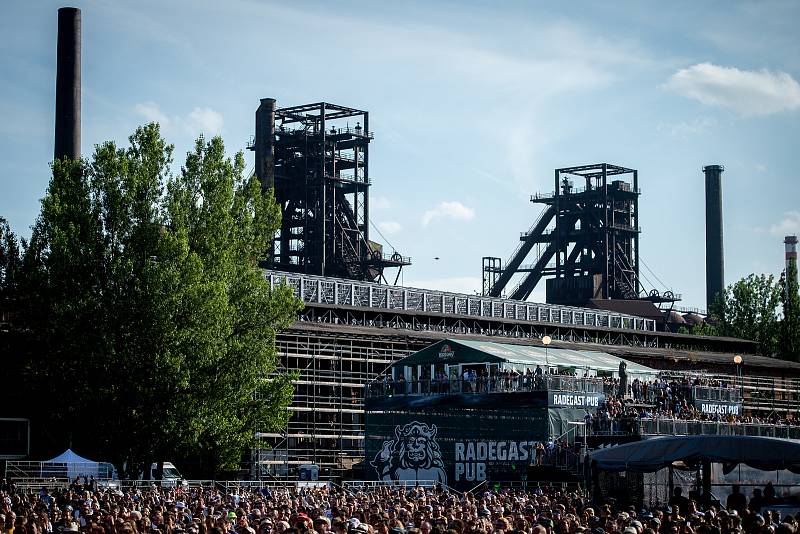 Hudební festival Colours of Ostrava 2019 v Dolní oblasti Vítkovice, 17. července 2019 v Ostravě.