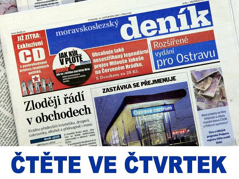 Čtěte v Moravskoslezském deníku