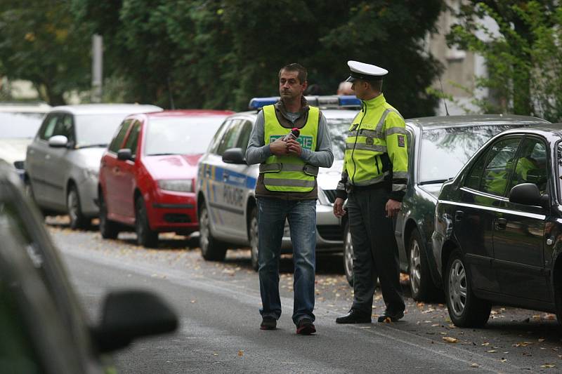 Rekonstrukce nehody v Ostravě-Zábřehu, při které zemřela sedmiletá dívka.