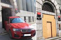 Banka v Ostravě nechá opravit nabourané dveře, historická budova zase prokoukne.