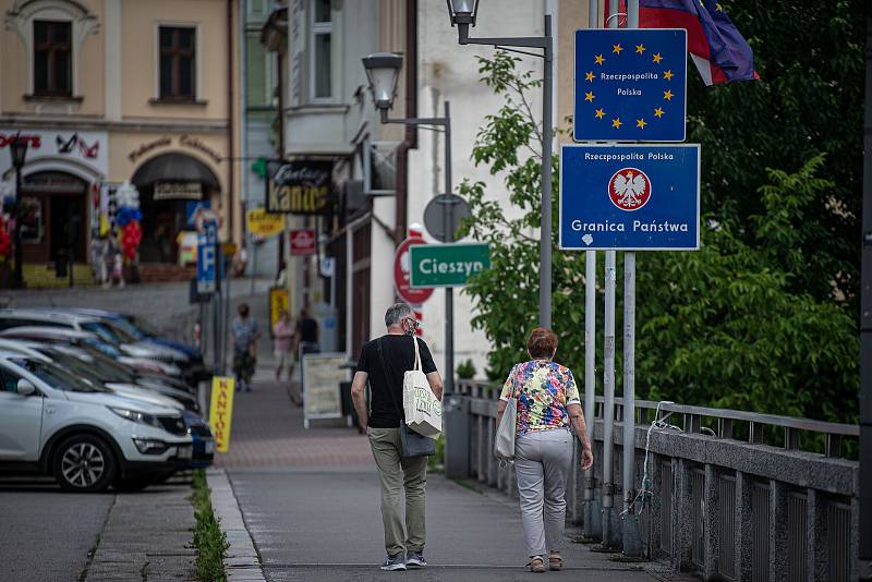 Otevření hranice mezi Českou republikou a Polskem, 30. června 2020 v Českém Těšíně.