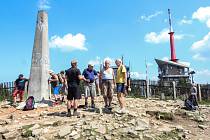 Lysá hora, červenec 2018. Výstup na vrchol Beskyd absolvují každoročně statisíce turistů.