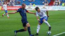 Utkaní 7. kola fotbalové FORTUNA:LIGY: FC Baník Ostrava - 1. FC Slovácko, 23. srpna 2019 v Ostravě. Na snímku (zleva) Vlastimil Daníček, Milan Jirásek.