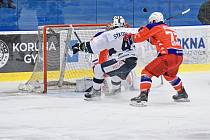 Hokejisté Poruby zvítězili v utkání 41. kola Chance ligy v Kolíně 4:2.