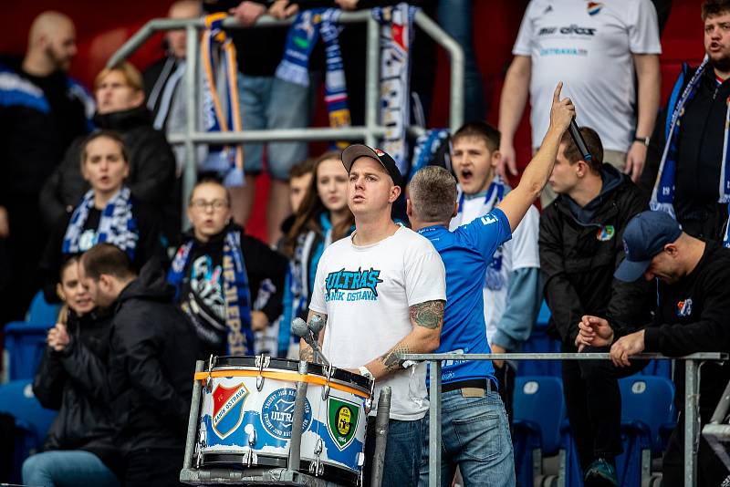 Utkání 14. kola první fotbalové ligy: Baník Ostrava - FK Mladá Boleslav, 29. října 2022, Ostrava.