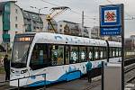 Ostravská vánoční tramvaj, prosinec 2022.