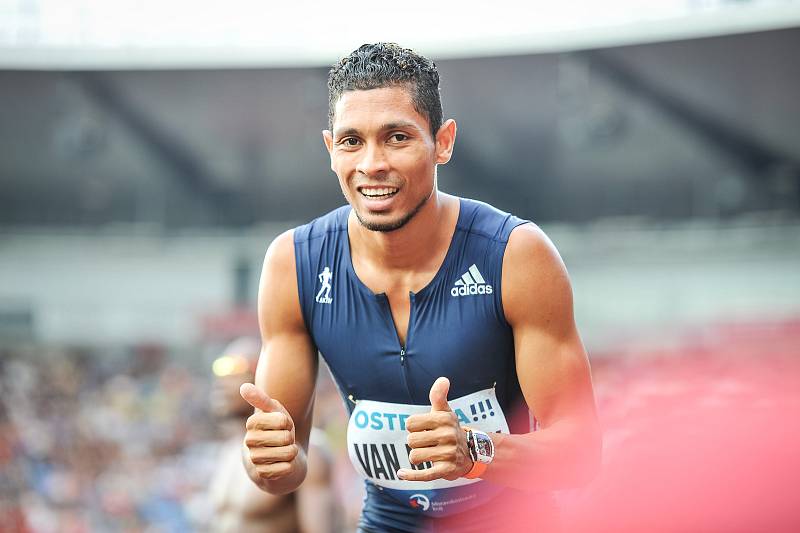 56. ročník atletického mítinku Zlatá tretra, který se konal 28. června 2017 v Ostravě. Na snímku Wayde Van Niekerk.