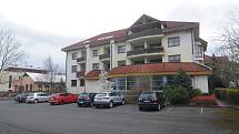 Hotel YURA (dříve Prosper) v centru Čeladné.