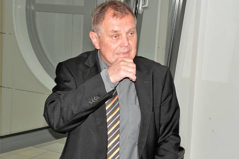 Ctibor Vajda na snímku z jednání u ostravského okresního soudu.
