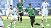 Utkání 1. kola první fotbalové ligy: Baník Ostrava - FK Jablonec, 23. července 2018 v Ostravě. (vlevo) Jánoš Adam a Diviš Jaroslav.