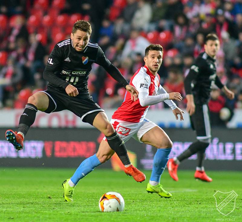 24. kolo FORTUNA:LIGA, SK Slavia Praha - FC Baník Ostrava,10. března 2019 v Praze.