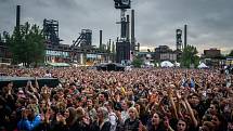 Hudební festival Colours of Ostrava 2018 v Dolní oblasti Vítkovice, 19. července 2018 v Ostravě.