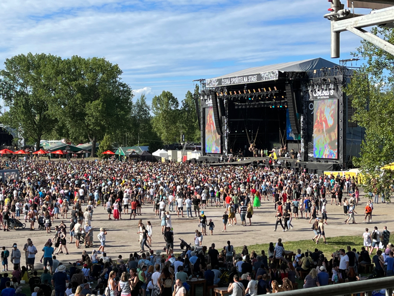 Zahájení hudebního festivalu Colours of Ostrava 2022.