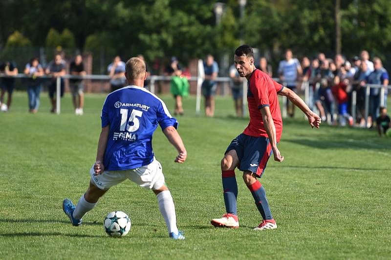 Fotbal, MOL CUP: Hlubina - Dolní Benešov, 14. sprna 2019 v Ostravě.