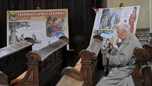 Obří panely s obrázky a textem přibližující osudy patrona země české svatého Václava byly v úterý 28. září k vidění v kostele Neposkvrněného početí Panny Marie v Ostravě-Přívoze.