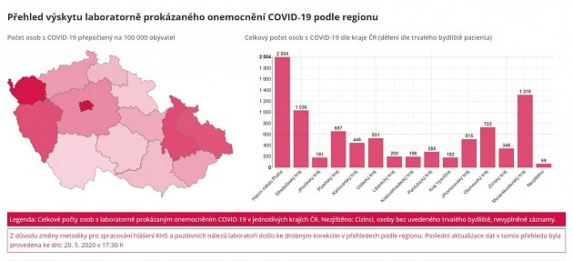 Mapa MZ 20. května.