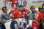 Předkolo play off hokejové extraligy - 4. zápas: HC Olomouc - HC Vítkovice Ridera, 15. března 2022 v Olomouci.