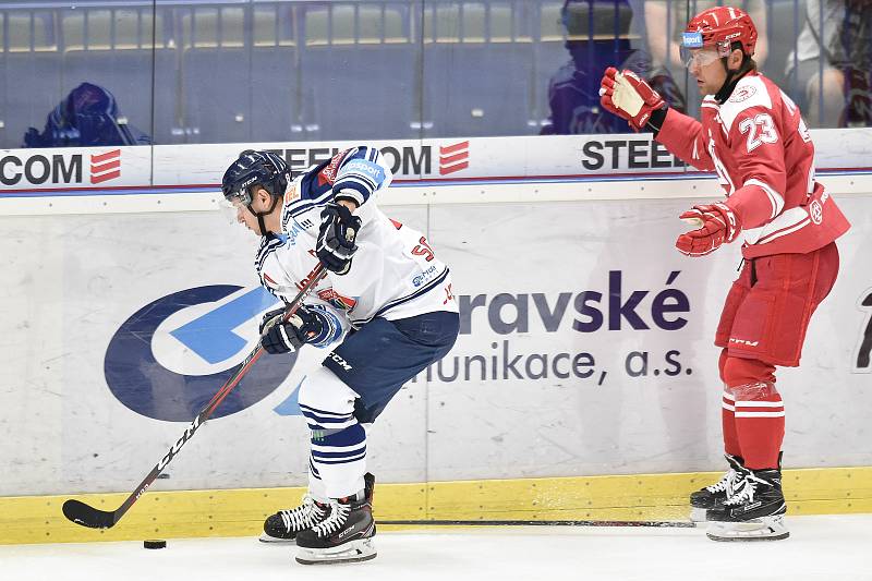 Přípravné hokejové utkání: HC Vítkovice Ridera - HC Oceláři Třinec, 14. srpna 2018 v Ostravě.