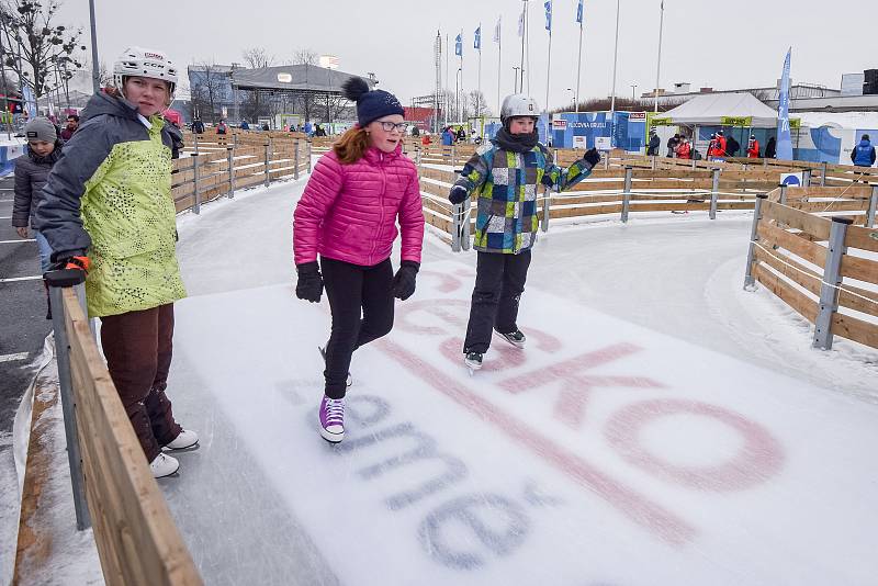 Olympijský festival v Ostravě, 12. února 2018. Disciplína bruslení.