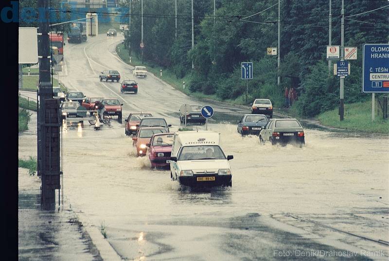 Povodně, 8-9. července 1997, Ostrava-Poruba.