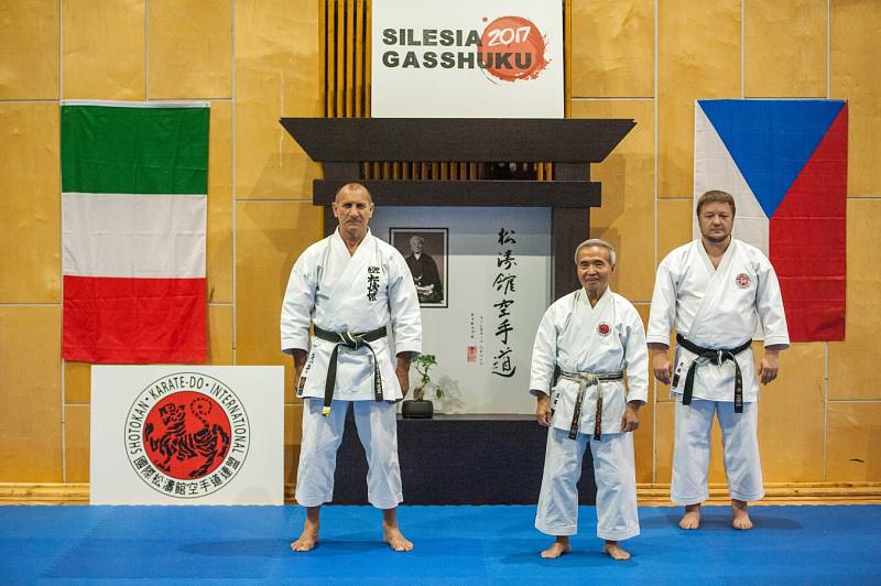 Karatistického semináře Silesia Gasshuku 2017 v Jeseníkách, se první červnový víkend zúčastnil také drobný osmasedmdesátiletý Shihana Masarua Miury, velmistr karate, který pocházejí ze staré japonské samurajské rodiny.