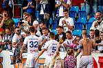 Slezské derby FC Baník Ostrava - Slezský FC Opava, 21. dubna 2019, utkání 29. kola první fotbalové ligy.