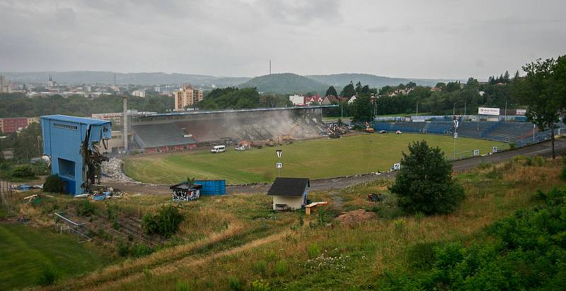 Demolice Bazalů, 17. červenec 2018 v Ostravě.