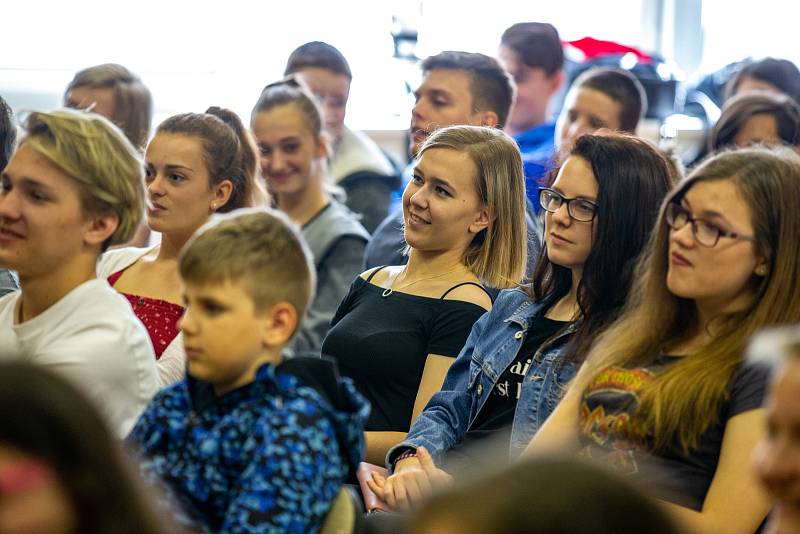 Beseda s českou hokejovou legendou Dominikem Haškem, 31. května 2019 v Ostravě.