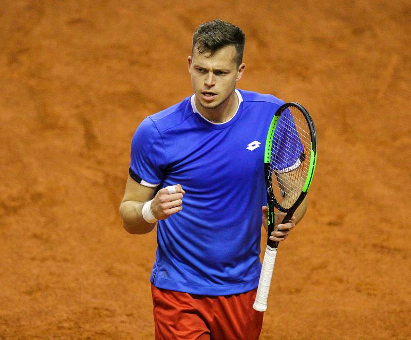 Davis Cup 2018 v Ostravě - Česko vs. Izrael, Adam Pavlásek