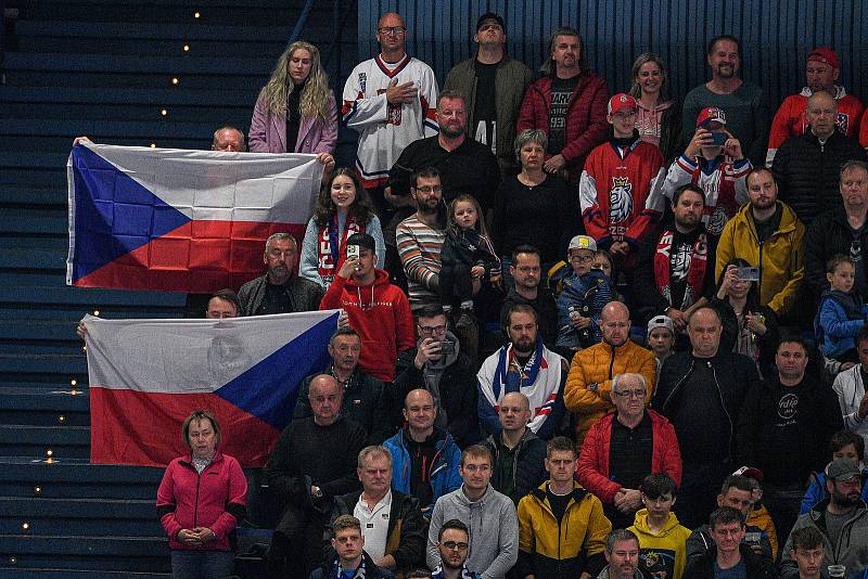 České hokejové hry, turnaj Euro Hockey Tour, utkání ČR - Finsko, 28. dubna 2022 v Ostravě. Diváci.