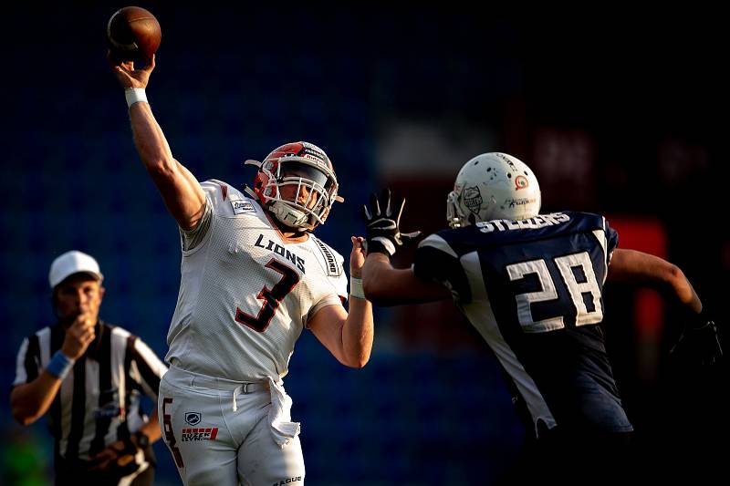 Finále ligy amerického fotbalu, Ostrava Steelers - Prague Lions, 20. července 2019 v Ostravě.