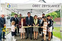 Slavnostní otevření zrekonstruované školy a nové školky ve Zbyslavicích před začátkem školního roku 2021/2022.