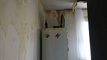 Záběry ze zničeného bytu paní Světlany z Ostravy.
