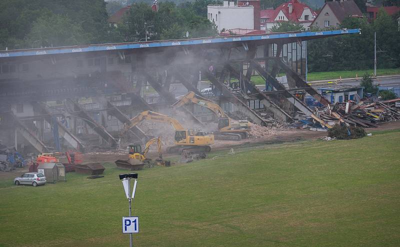 Demolice Bazalů, 17. červenec 2018 v Ostravě.