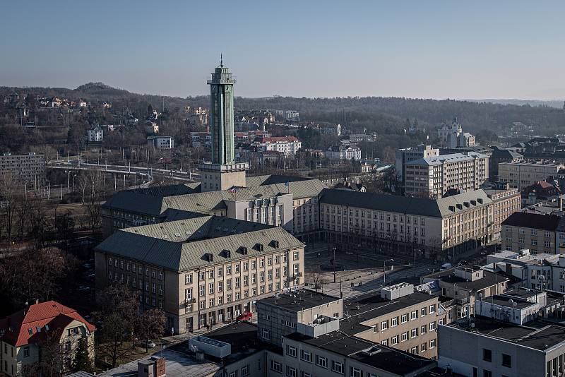 Investoři si mohli prohlédnou 14. ledna 2022 bytový dům v Ostrčilově ulici v centru Ostravy.