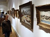 Výstava obrazů Jana Zrzavého v ostravském Domě umění. 