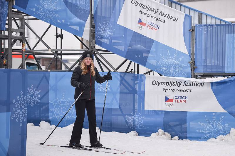 Olympijský festival v Ostravě, 12. února 2018. Disciplína běžky.