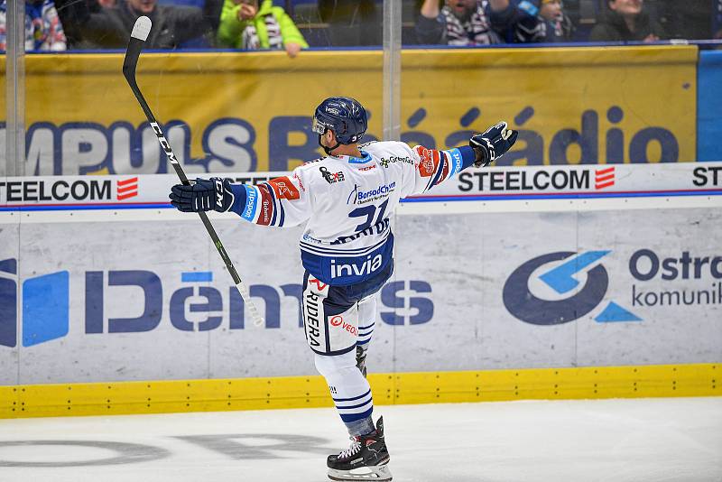 18. kolo hokejové extraligy: HC HC Vítkovice Ridera - HC Sparta Praha, 4. listopadu 2022 v Ostravě. Dominik Lakatoš z Vítkovic.