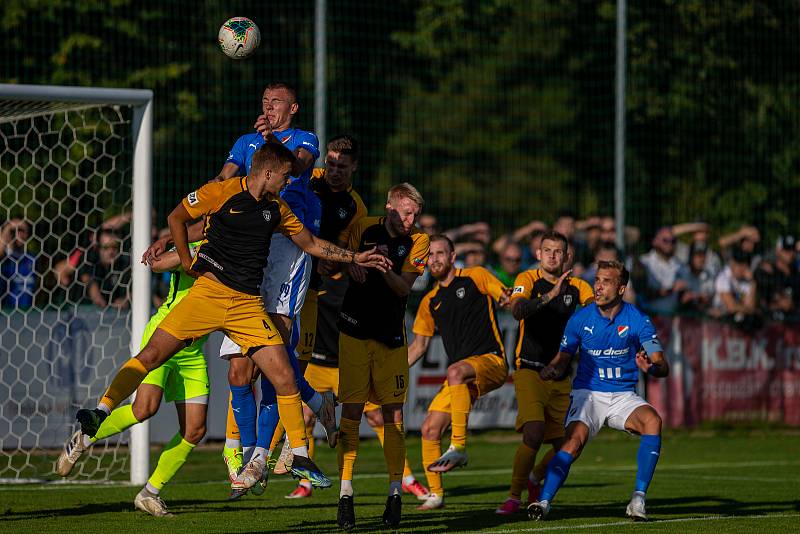 Utkání 2. kola MOL Cup: FC Hlučín - Baník Ostrava 0:1 po prodloužení, 25. srpna 2021 v Hlučíně.