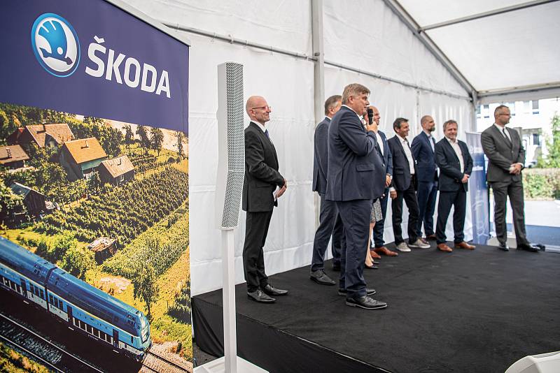 Slavnostní ceremoniál k začlenění Ekova Electric do skupiny Škoda Transportation, 9. srpna 2021 v Ostravě.