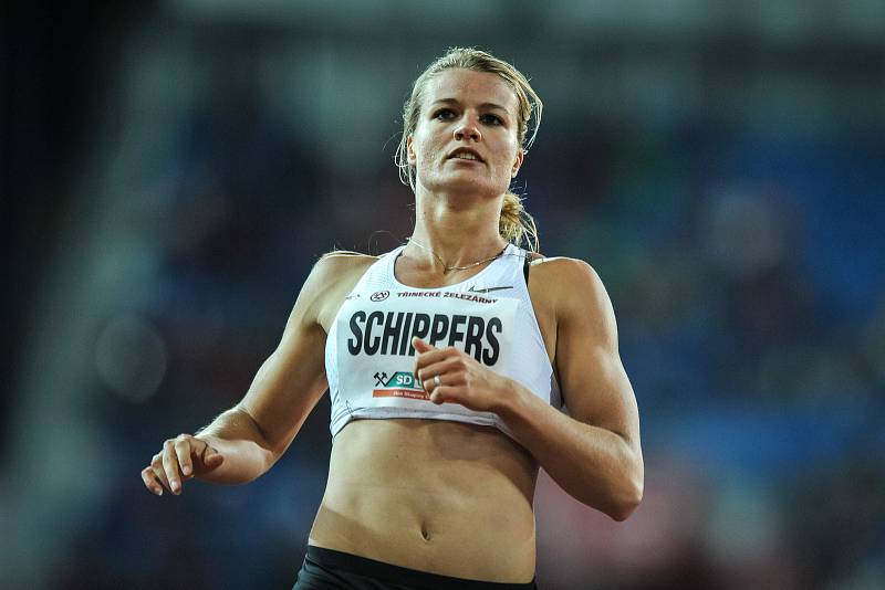 Zlatá tretra 2018, 13. června 2018 v Ostravě, na snímku Dafne Schippers.