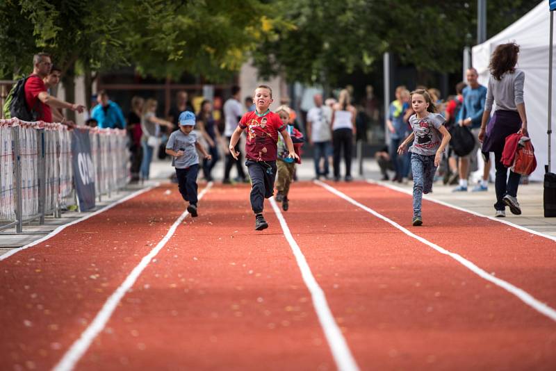 Víkend v olympijském parku na ostravském Masarykově náměstí.